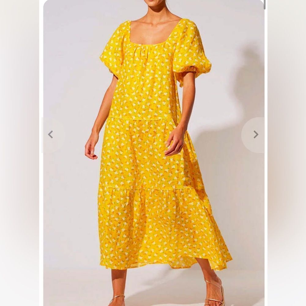 SOLID & STRIPED | NEW The Peasant Dress in Ditsy Floral Oversized Women’s Size S